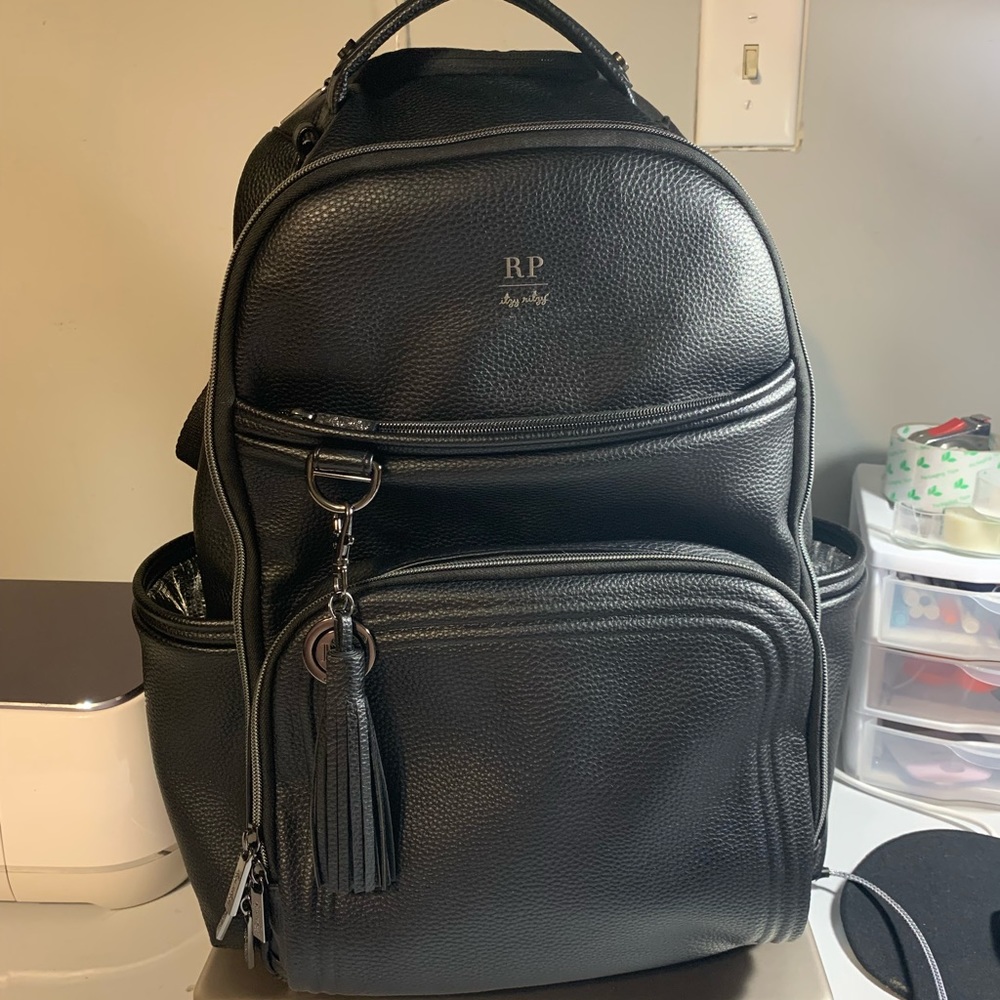 Itzy Ritzy Classic Black Rachel Parcell Boss Plus Backpack Diaper Bag
